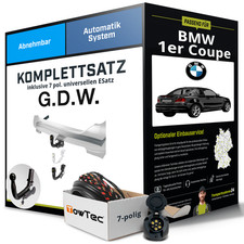 F�r BMW 1er Coupe Typ E82 Anh�ngerkupplung abnehmbar +eSatz 7pol uni 10.07- NEU