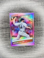 2020 Panini Donruss - Retro 1986 Logan Allen #243 Holo Purple Base -...
