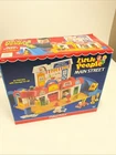 Vintage Fisher Price Little People Main Street #2500. 1986 W/ Box Missing 1 Pc.