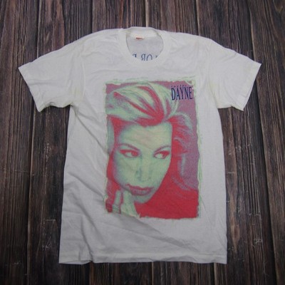 Vintage Hanes Taylor Dayne Tour Shirt Mens Medium White 1990