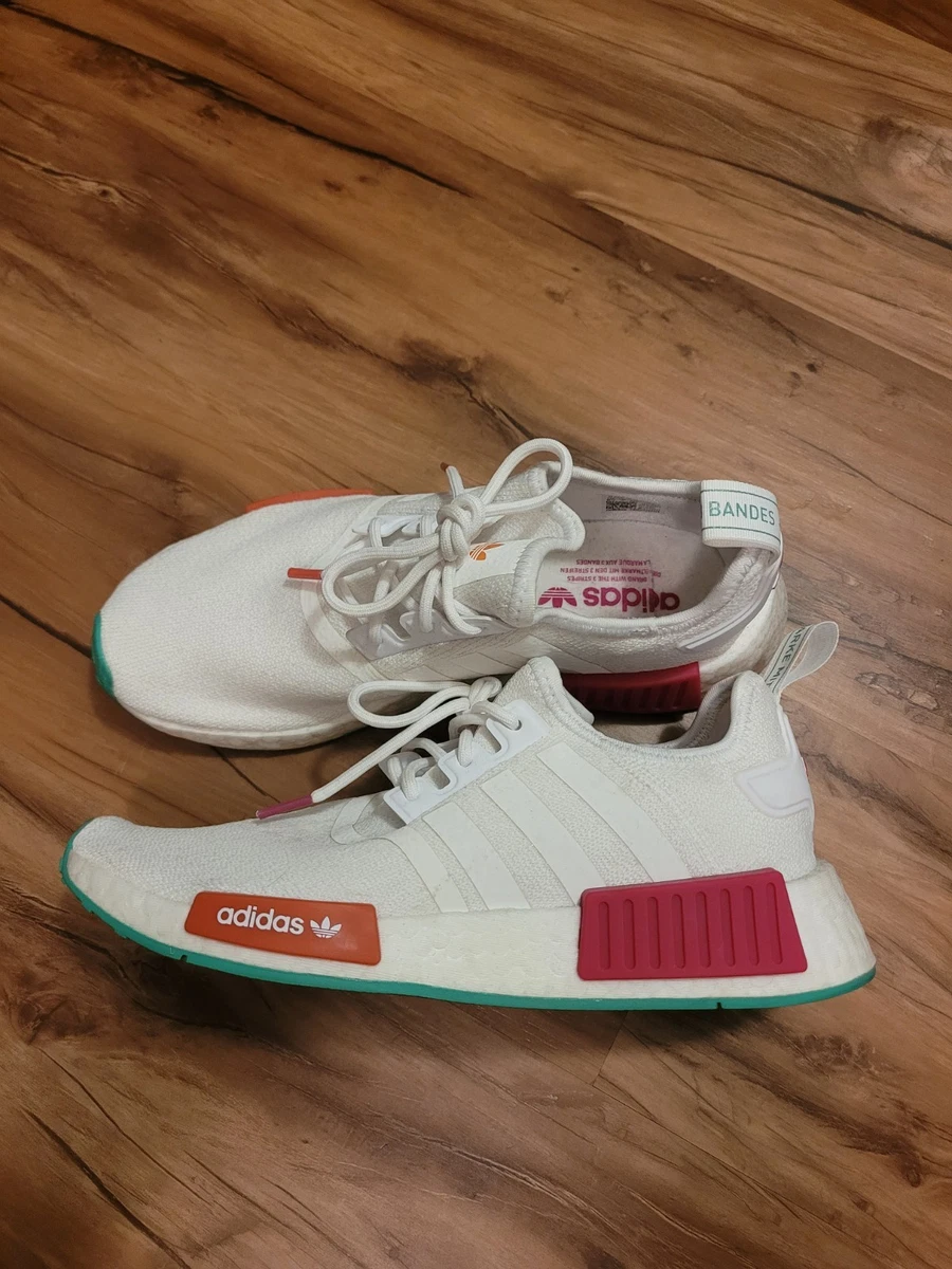 adidas gazelle silver green womens Shop White Womens adidas NMD R1 Slip On Sneakers – Shoebacca main image 0
