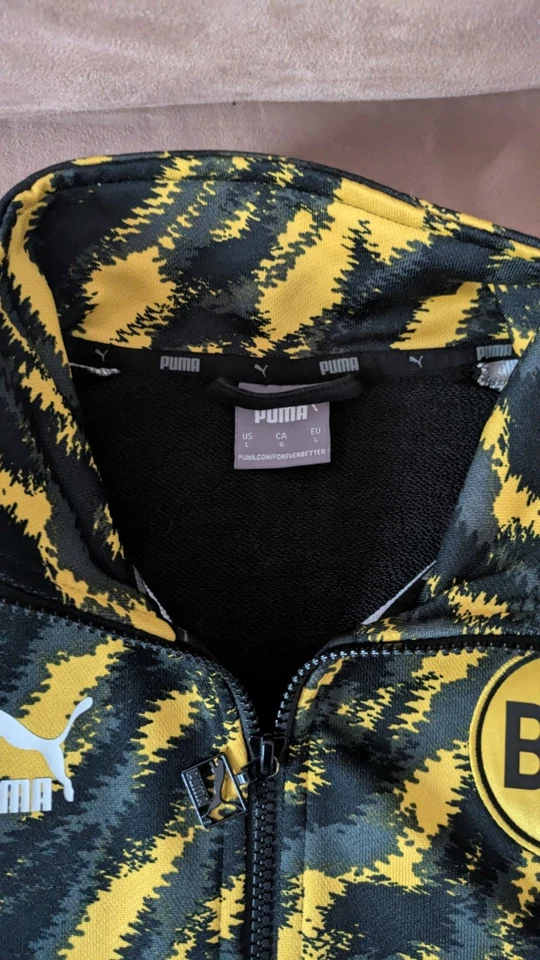 BVB Borussia Dortmund Iconic Jacke Gr L Puma sehr guter Zustand - Bild 3 von 4