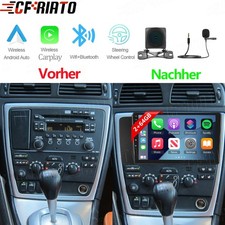 2+64G 9'' Android 15 Autoradio Navi CarPlay für Volvo XC70 V70 S60 2004-2010 Kam