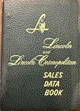 1951 Lincoln Sales Data Book Original Options Features Accessories Specification
