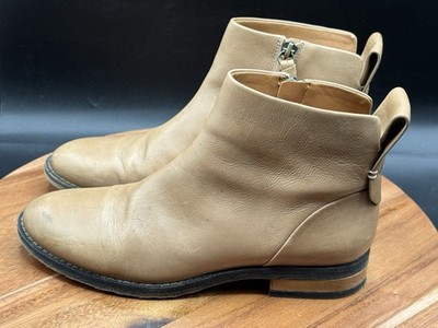 FRANCO SARTO Lori Leather Ankle boots Booties, tan brown  Size 8 M
