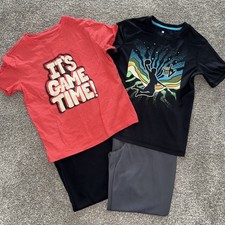 Boys All In Motion Cat  Jack Lot Of 4 Pants T Shirts Size M 8