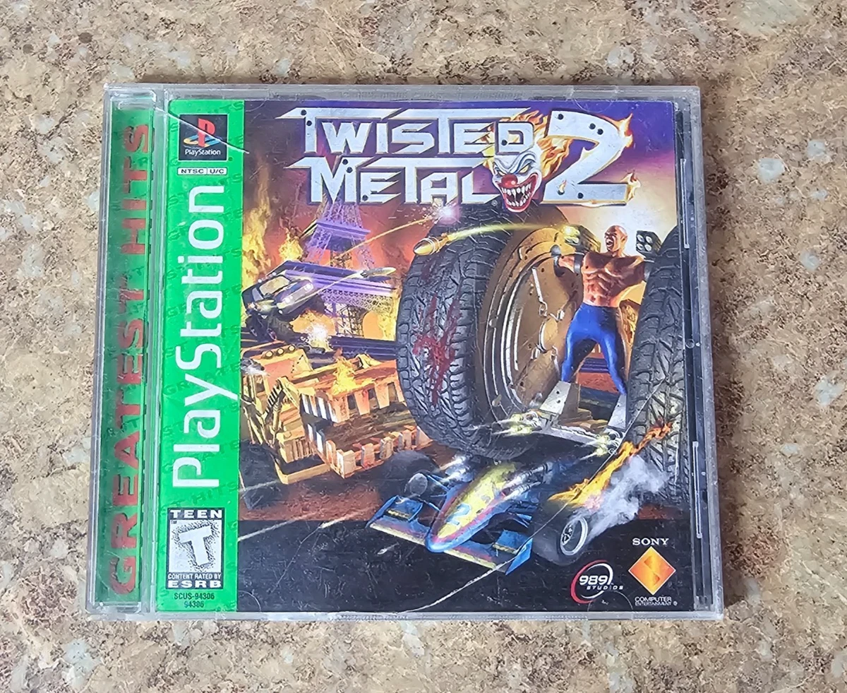 Twisted Metal 2 PS1 PlayStation - Black Label