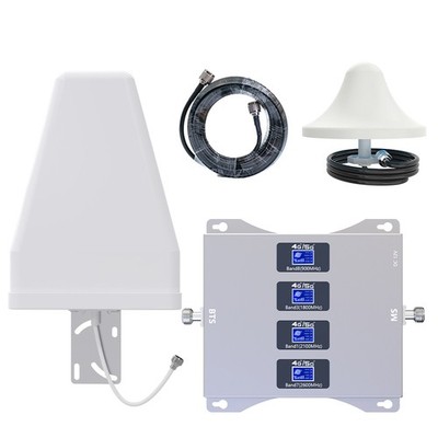 Four Band 2G 3G 4G 5G Signal Amplifier 900/1800/2100/2600Mhz with Antenna