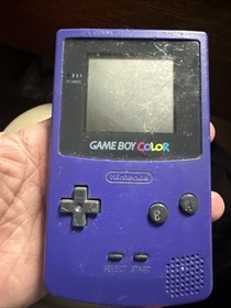 Grape Purple Nintendo Handheld CGB-001 Game Boy Color Gameboy No Back