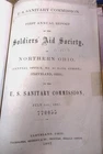US CIVIL WAR SANITARY COMMISSION REPORT FOR 1862 HARDCOVER BOOK EX-LIBRARY