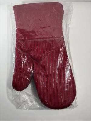 Big Red House Silicone Oven Mitts Set Heat Resistant Pro Grade Potholders NEW