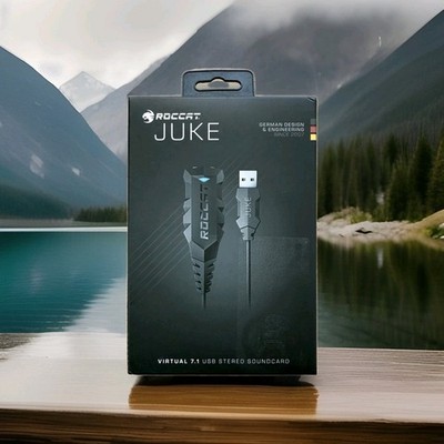 Sealed ROCCAT Juke Virtual 7.1 USB Stereo Soundcard & Headset Adapter Gaming PC