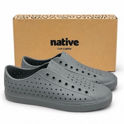 Native Jefferson Archive Slip-On Water Shoes Full Metal Grey M9 W11 Lightweight