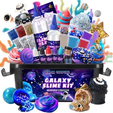 Slime Kit, Sparkling,Multi-Color Sensory Putty for Kids Glimmer, Crunchy, Foa...