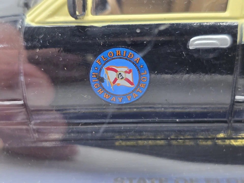 Code 3 Florida State Trooper Police Car Chief's Edition 1:24 Die Cast Model Rare - Image 3 of 4