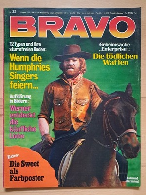 BRAVO Nr.33 vom 9.8.1972 Sweet, Les Humphries Singers, Ron Ely, Star Trek - TOP