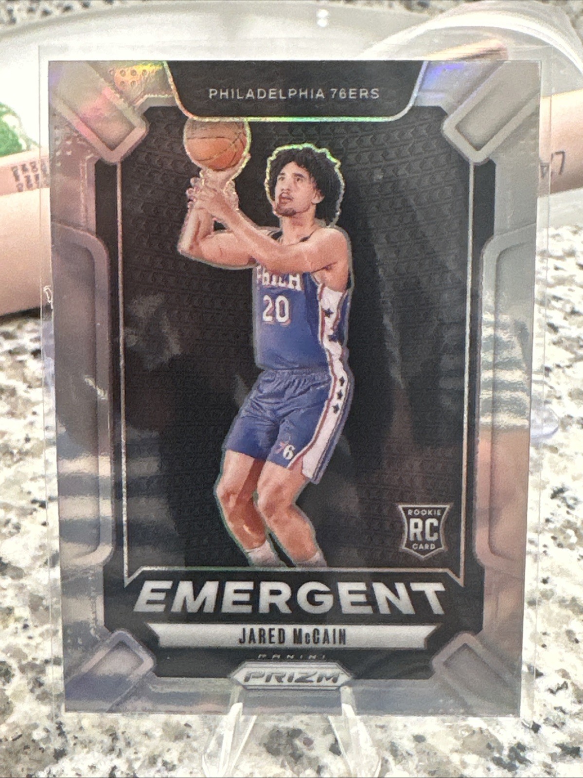 2024-25 Panini Prizm - Emergent Jared McCain #19 Silver Prizm (RC)