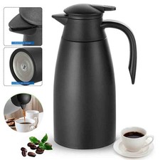 Isolierkanne Thermokanne Kaffeekanne Teekanne Pumpkanne Edelstahl 1800ML