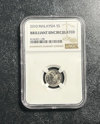 2010 Malaysia 5 Sen NGC Brilliant Uncirculated! Beautiful Luster!!!!