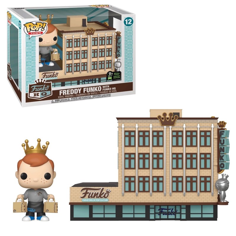 Funko Pop Town Freddy Funko w/ Funko HQ #12 ECCC 2020 Emerald City Exclusive 