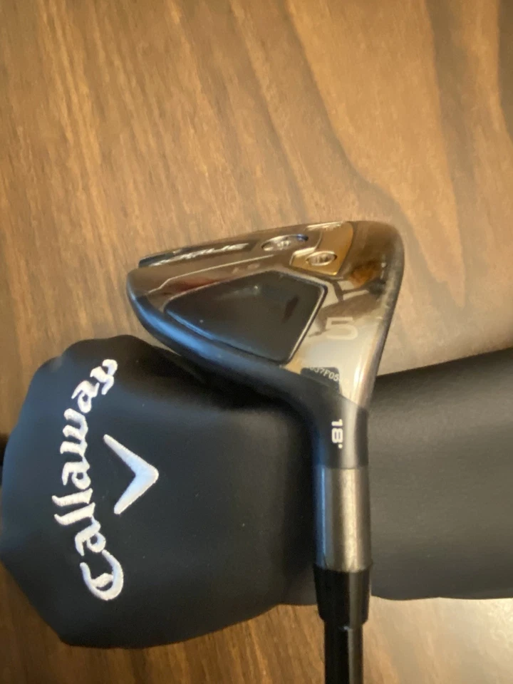 Madera de calle Callaway Rogue St LS 18* 5 5 W Hzrdus rojo humo eje 75 gramos 6,0 Foto 2 de 4