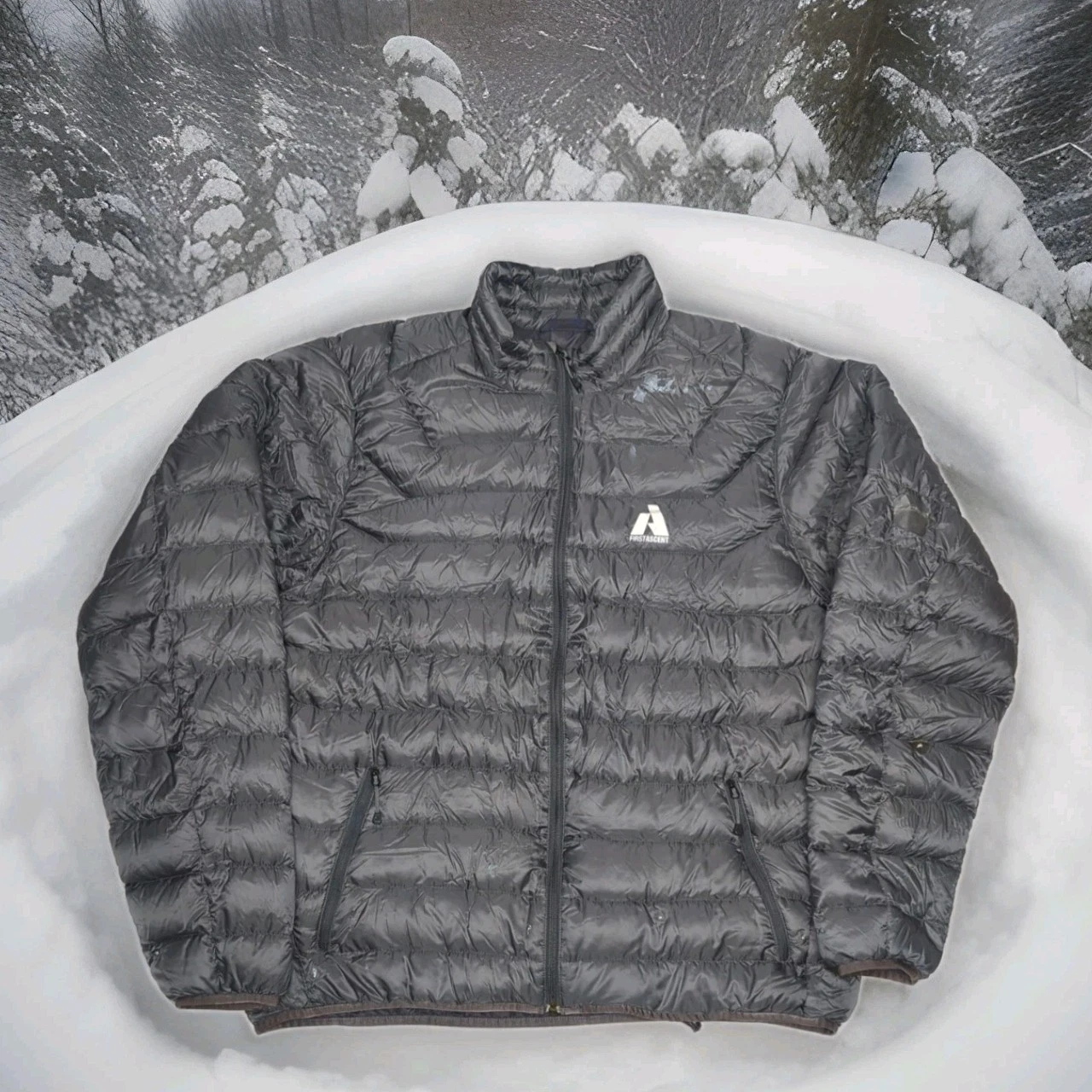 Eddie Bauer First Ascent Puffer Jacket Sweater Downlight Storm 800 Mens XL 2 XXL