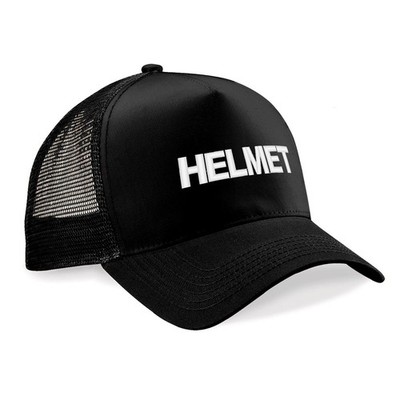 Helm neu schwarz Truckermütze Mesh Cap Snapback bestickt