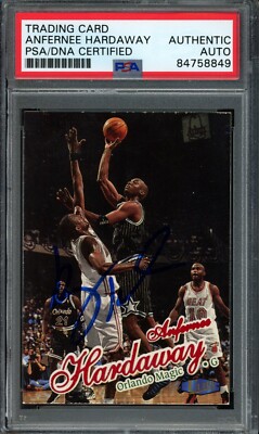 1997-98 Fleer Ultra Anfernee Hardaway #24 Authentic Card Signed 