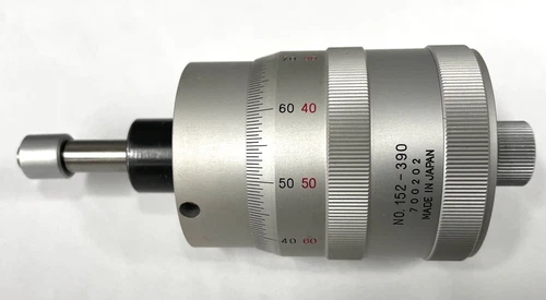 Mitutoyo 152-390 Micrometer Head for XY Stage: 0-25mm (X-Axis) Range, 0.005mm