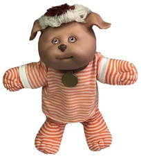 Cabbage Patch Kids KOOSAS Pet Original Orange Striped Outfit 1983 Coleco