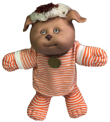 Cabbage Patch Kids KOOSAS Pet Original Orange Striped Outfit 1983 Coleco