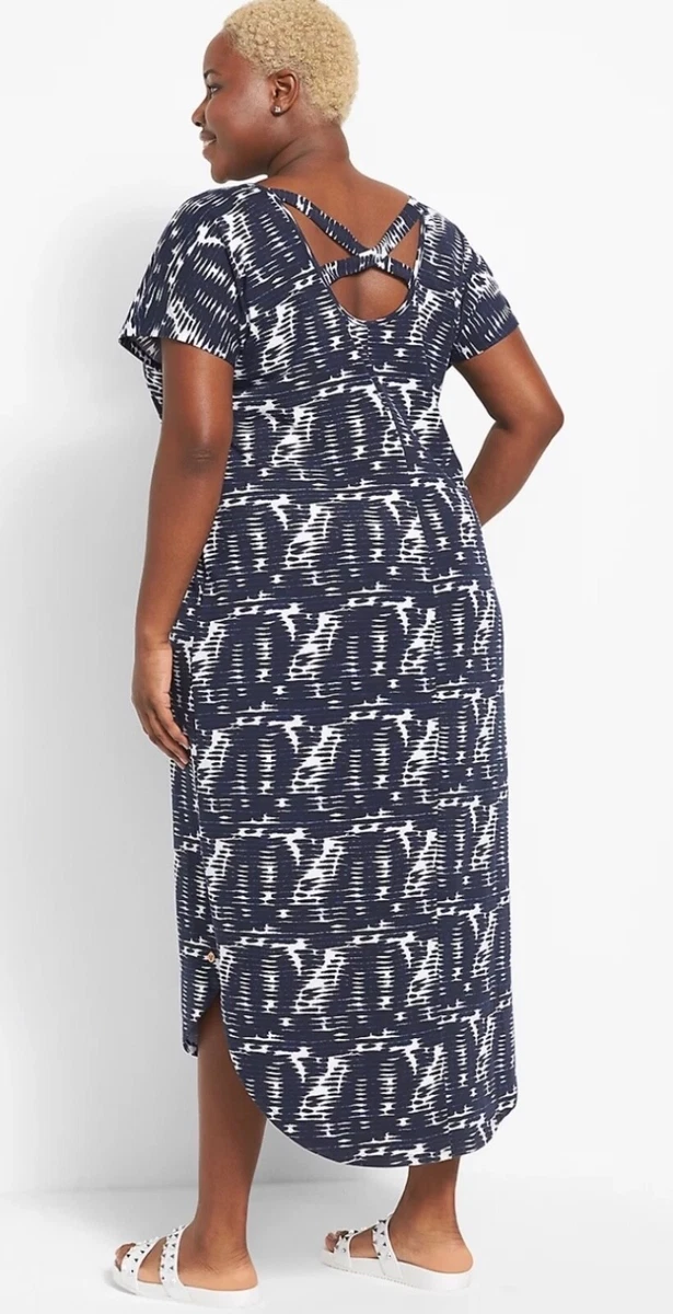 Lane bryant top tie dye dress