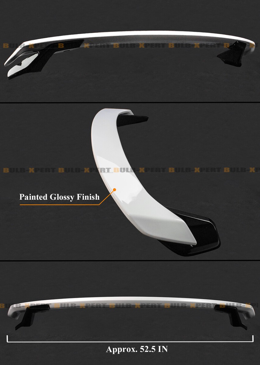 2 TONE WHITE BLACK HP STYLE TRUNK SPOILER WING FOR 2022-2026 HONDA