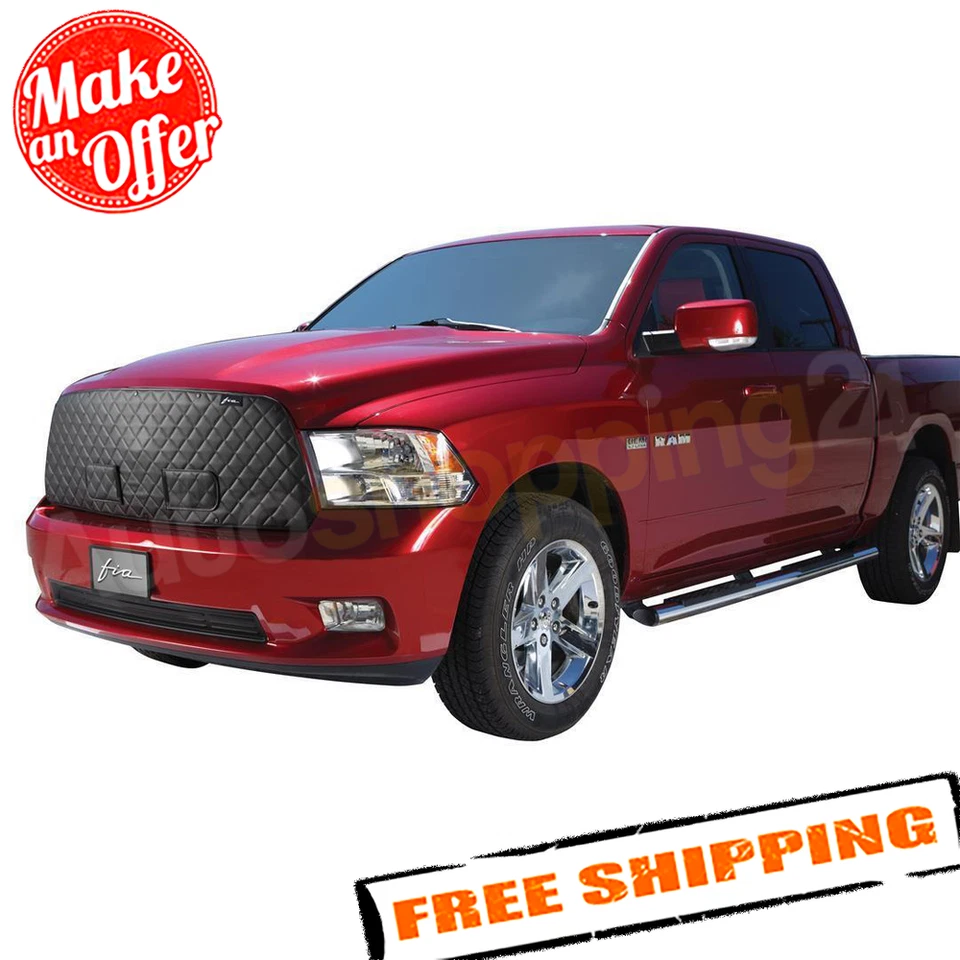 FIA WF923-11 Black Winter Front/Bug Screen for 02-05 Dodge Ram 1500/2500/3500 Foto 2 de 3