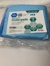 MED PRIDE Disposable Underpads 23'' X 36'' Incontinence Pads, Bed Covers