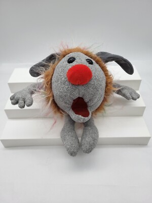 Vintage Commonwealth 1995 The Big Comfy Couch Wuzzy Dust Bunny Plush Gray Ears