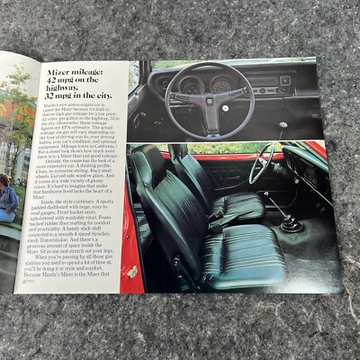 1976 Mazda Mizer Original Car Brochure Catalog - Coupe Wagon 9999