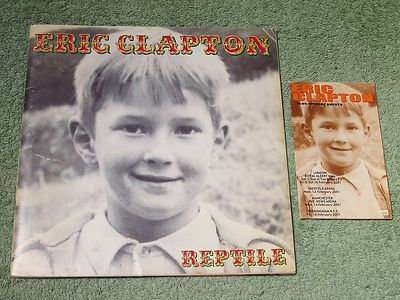 ERIC CLAPTON reptile 2001 EUROPEAN Tour Programme with Ticket Pouch!