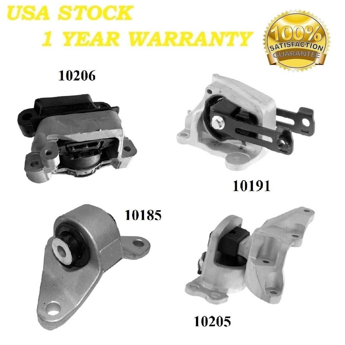 4 PCS MOTOR & TRANS MOUNT FIT NISSAN ALTIMA 2019-2023 2.0L - AUTO