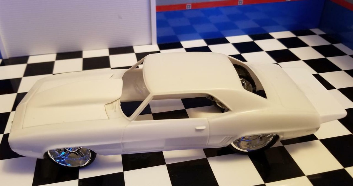 3D Printable PRO HOOD FOR CAMARO 69 REVELL 1-25TH by black-box-MINIATURES STL