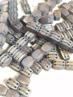 Schiffsmodell Marine Beschläge Segel Takelage Holz Doppelblock 6mm für Modelle 20 Stück