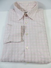 EUC Robert Talbott long sleeve XL cotton under collar button dry cleaned 295