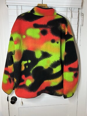 Nike Air Jordan Flight MVP Sherpa Jacket Mens Size XXL Infrared