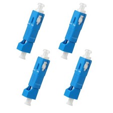 -4pcs Single Mode SC Male to LC Female Optic Optical Fiber Adapter FTTH Adapt...