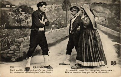 Old postcard L'Infidele - Is it possible o etel moi qui t'ai tant lovede (365396)