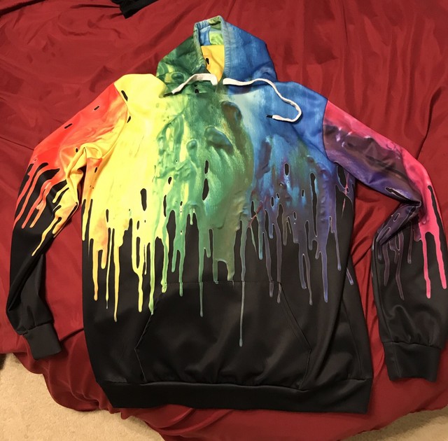 rainbow drip sweatshirt