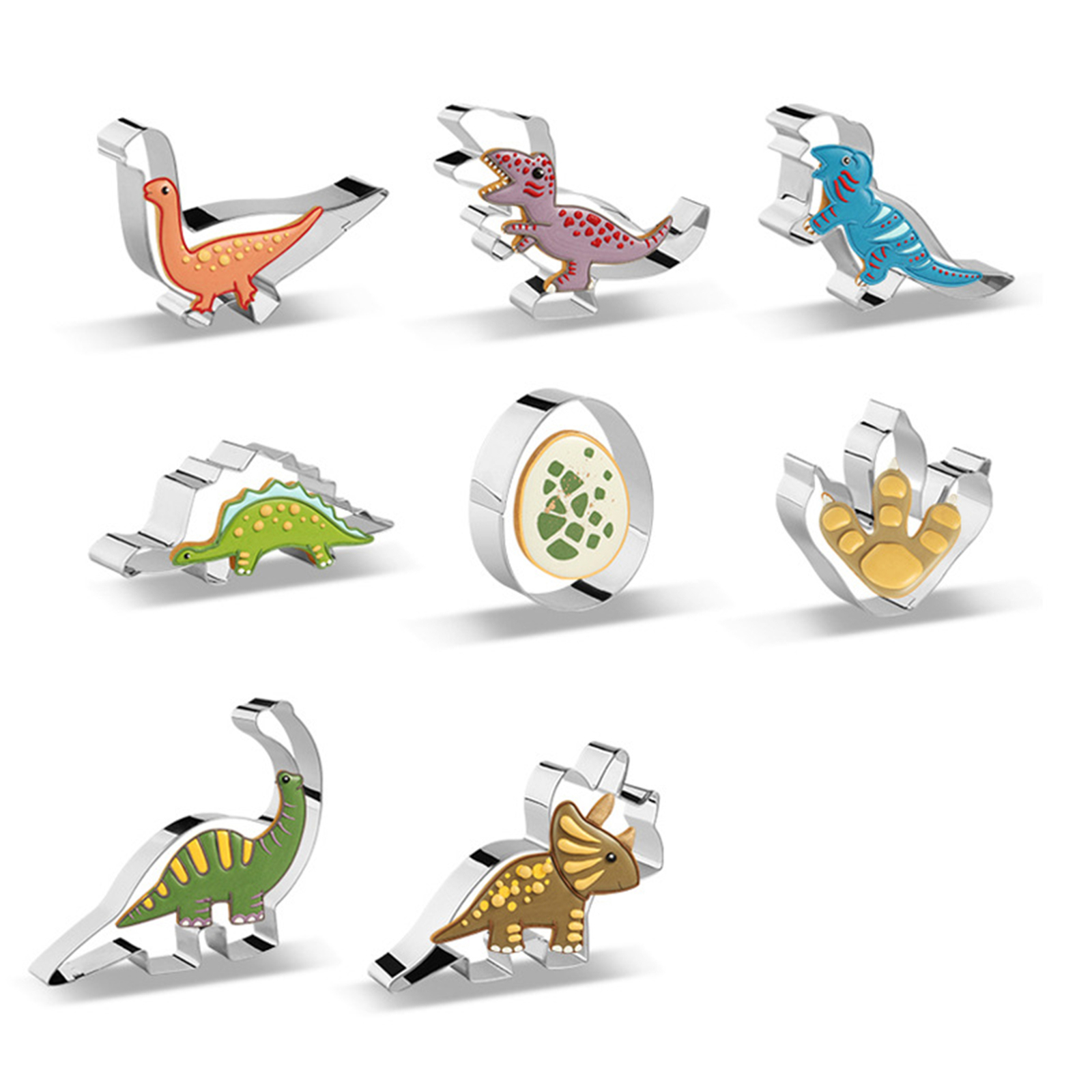 Unique dinosaur party favors rust free dinosaur shaped cookie cutters