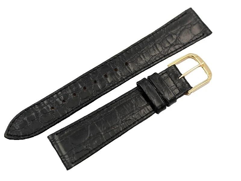 Reloj de Pulsera Cuero Negro Seiko Bandas