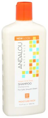 Andalou Naturals  Moisture Rich Shampoo Argan And Sweet Orange  1 Each  11.5 Oz