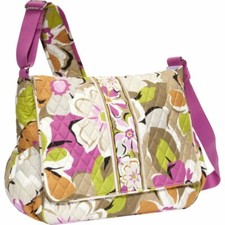 Vera Bradley Floral Quilted Baby Diaper Bag / Baby Changing Pad new